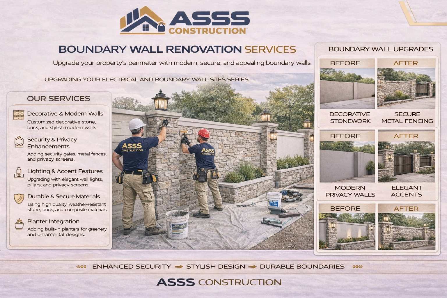 Boundary Wall Renovation Services