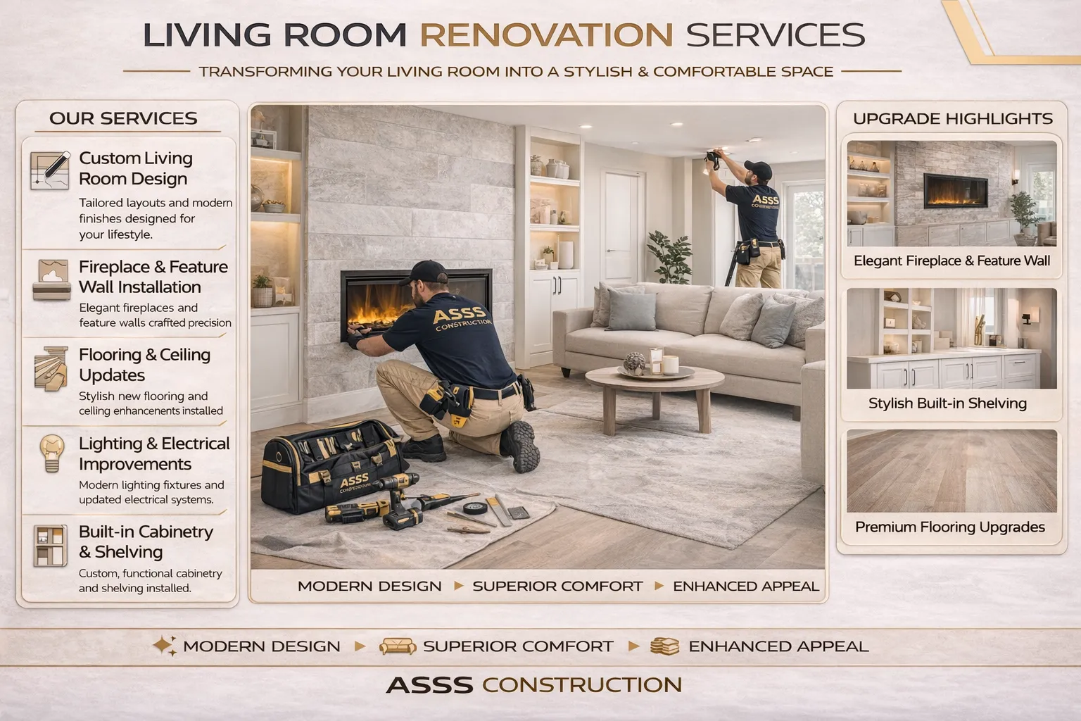 Living Room Renovation Services